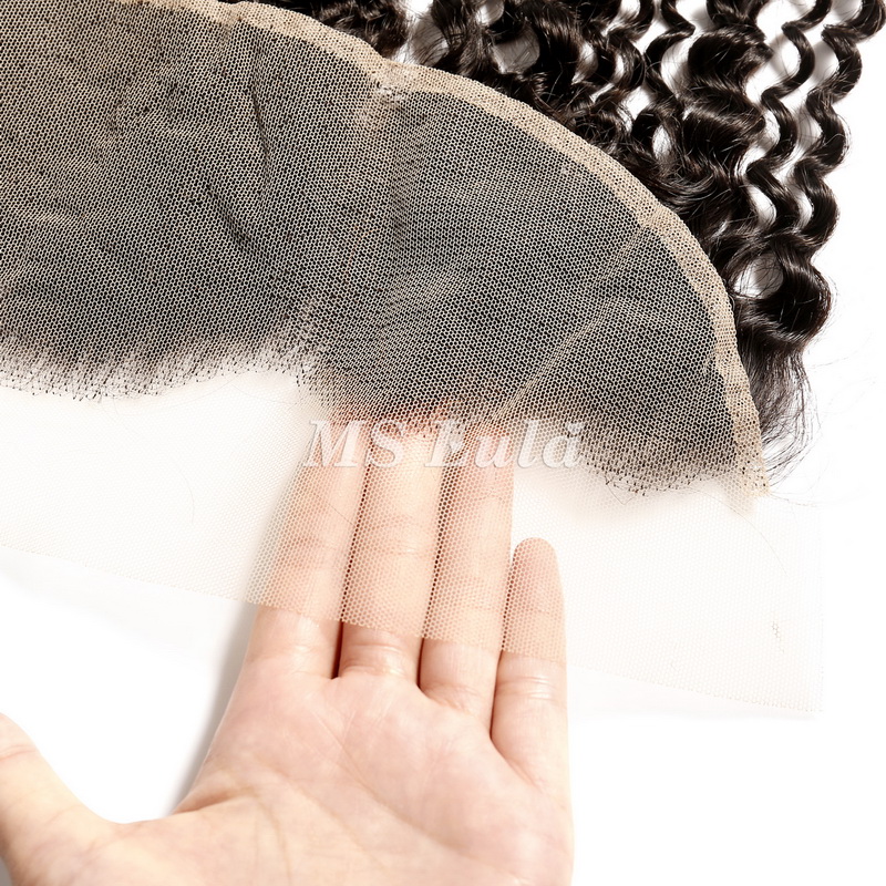 Virgin Human Hair Kinky Curly 13x4 13x6 Transparent Lace Frontal - 图片 8
